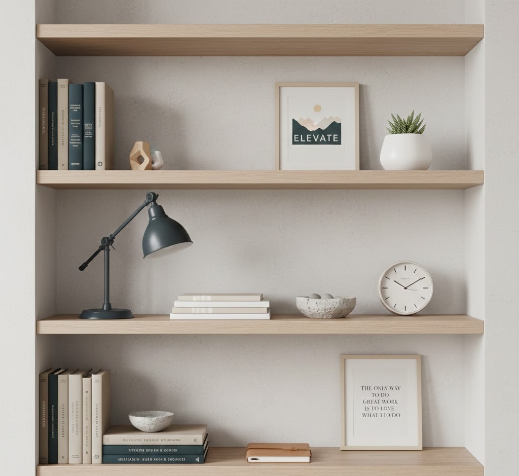 Study room bookshelf
