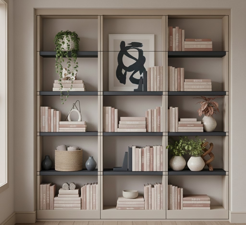 Minimalist shelf with few carefully chosen items