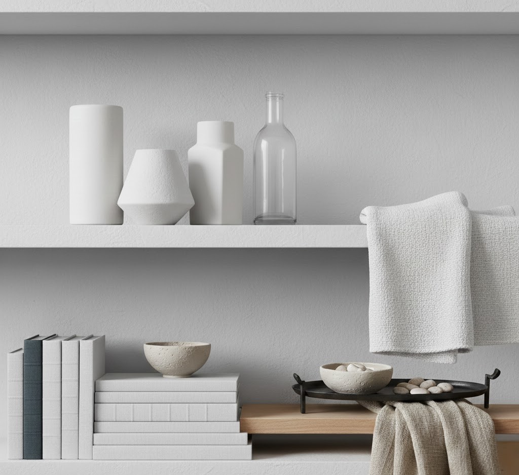 Mixed textures on display